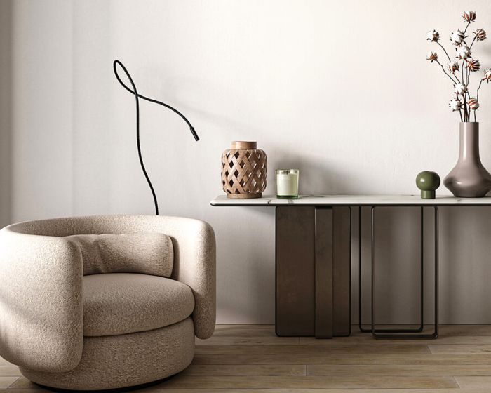 Inspiration for a transitional enclosed medium tone wood (Demo)